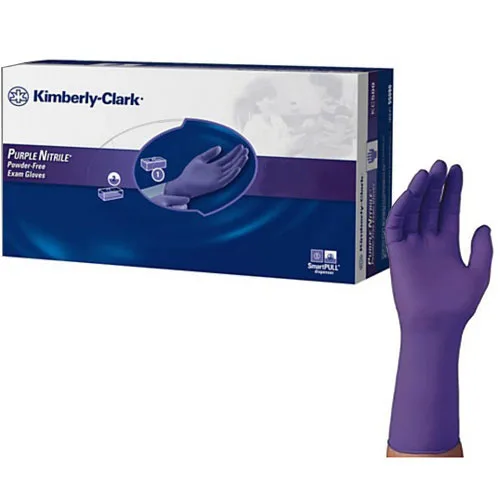 Halyard Safeskin Nitrile-XTRA Exam Glove, Powder-Free, Ambidextrous, 12" Long, XS, Purple