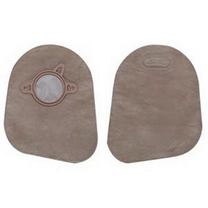 Hollister New Image Two-Piece Closed Mini Pouch, 2-3/4" Flange, Filter, 7" L, Beige