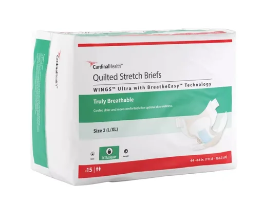 Cardinal Health WINGS Quilted Stretch Briefs
