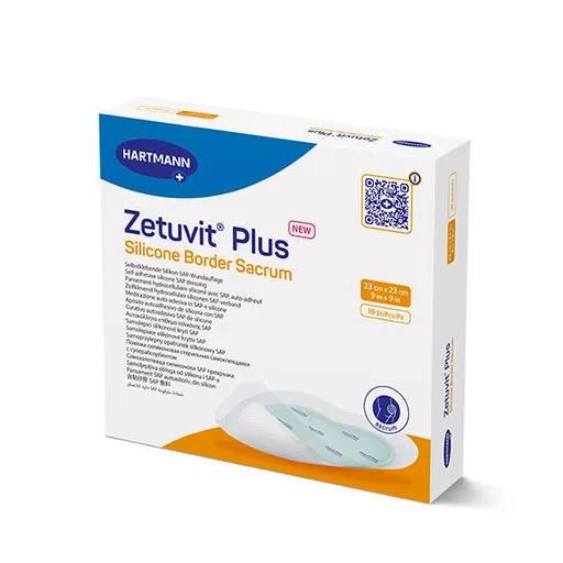 Zetuvit Plus Silicone Border Sacral SAP Dressing