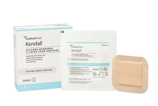 Cardinal Health Kendall Silicone Bordered Foam Dressing
