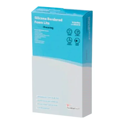 Cardinal Health Kendall Silicone Bordered Lite Foam Dressing, 3" x 3"