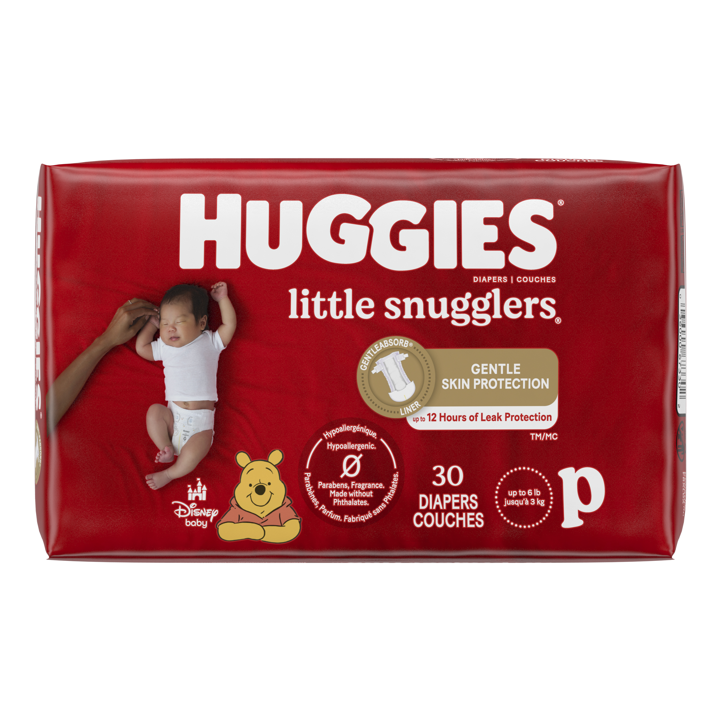 Huggies Little Snugglers Baby Diapers, Size Preemie, 30 Count (Packaging May Vary)