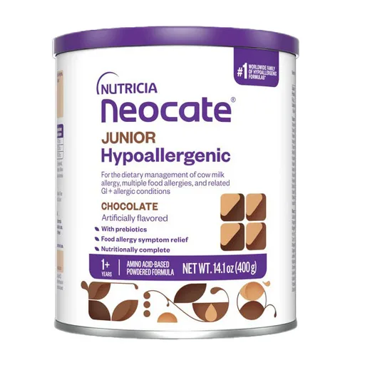 Neocate Junior With Prebiotics Nutrition Powder, Chocolate Flavored, 14.1 oz Can