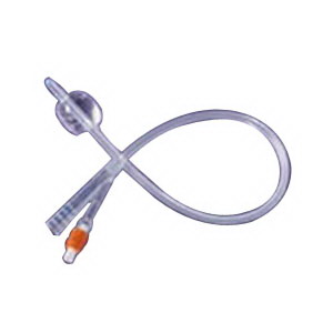 Medline Industries 2-Way Foley Catheter 14Fr 10cc Balloon Capacity, Sterile, Latex-Free, 100% Silicone