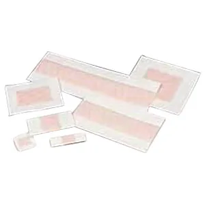 Ferris PolyMem Cloth-Adhesive QuadraFoam Island Hydrogel Strip Dressing