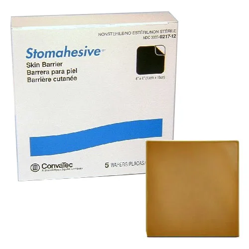 ConvaTec Stomahesive Skin Barrier, No Starter Hole, 4" x 4"