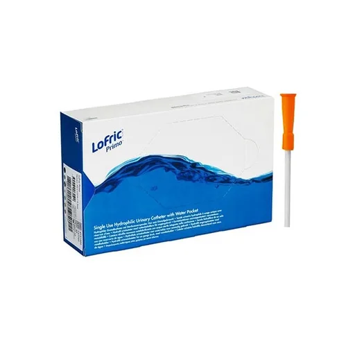 Wellspect LoFric Coude Hydrophilic Intermittent Catheter, 16Fr, 16''