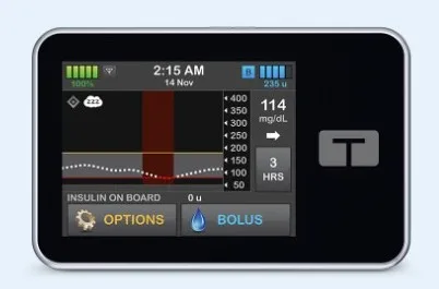 t:slim X2 Insulin Pump with Integrated CGM Receiver
