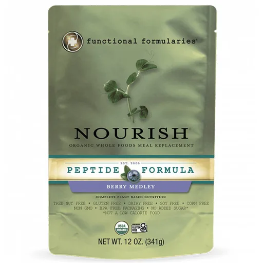 Nourish Peptide Formula, Berry Medley Flavored, 12 oz.