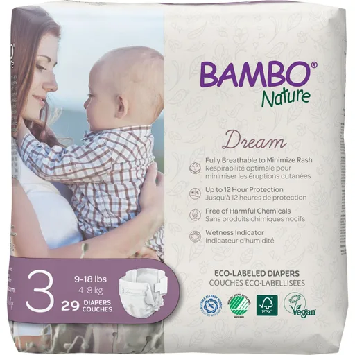Bambo Nature Diapers, Size 3