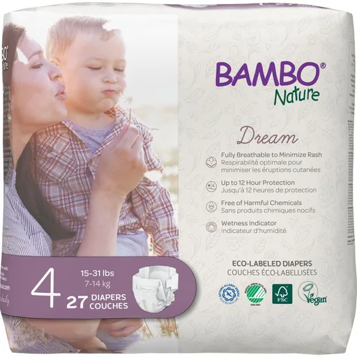 Bambo Nature Diapers, Size 4