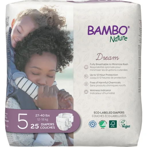 Bambo Nature Diapers, Size 5