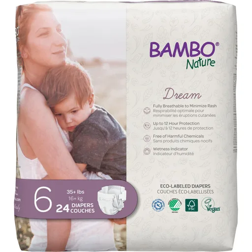 Bambo Nature Diapers, Size 6