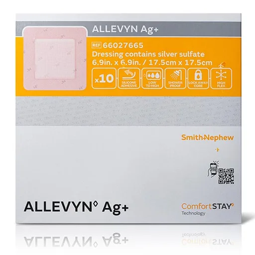 ALLEVYN Ag+ Foam Dressing, 7" x 7"