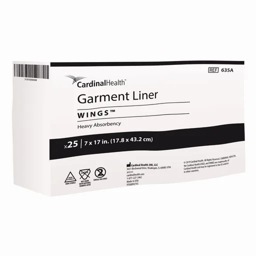 Cardinal Health Garment Liner Wings 7" x 17"