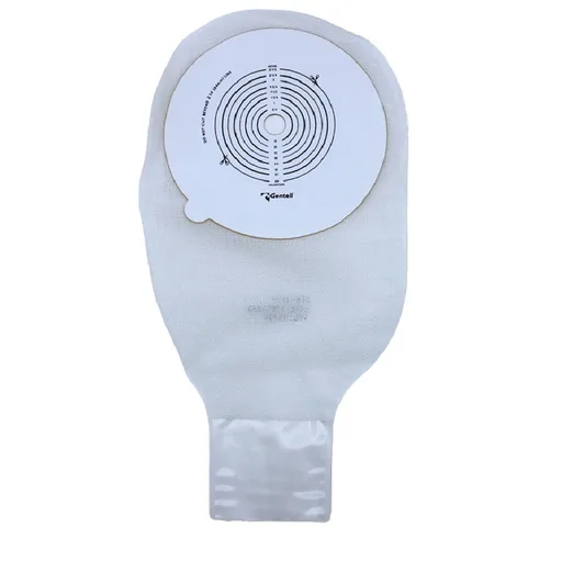 Gentell 1-Piece Drainable Pouch, Clear, Without Adhesive, 13/64mm