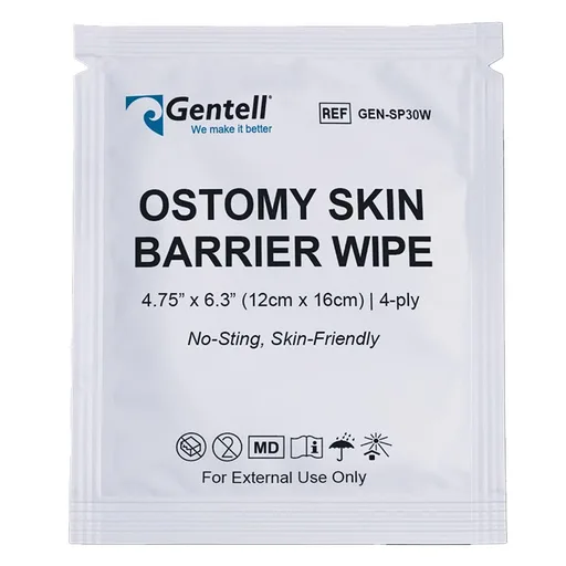 Gentell Skin Barrier Wipes, 25 Count