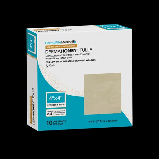 DermaHoney Tulle Non-Border Wound Dressing