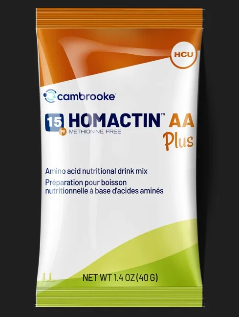 Homactin AA Plus Powder, Lemon Lime Flavor, 30 Packets