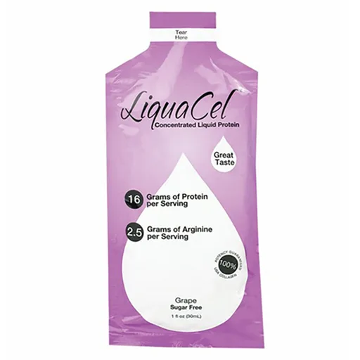 LiquaCel Liquid Protein Supplement, Grape Flavored, 1 oz Packet