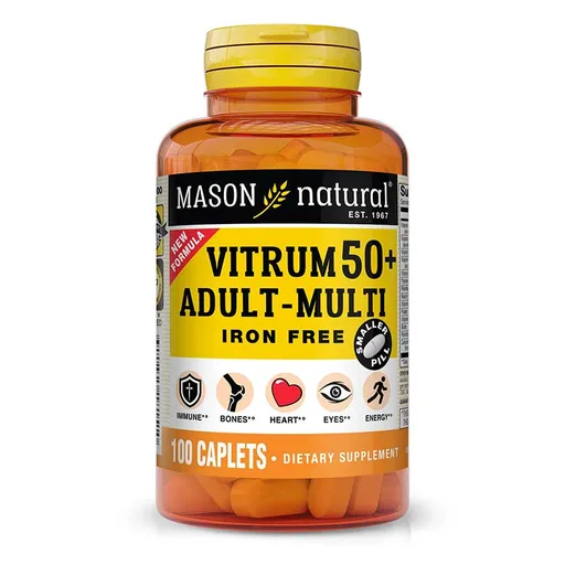 Mason Natural Vitatrum 50+, Adult Multi, 100 Caplets