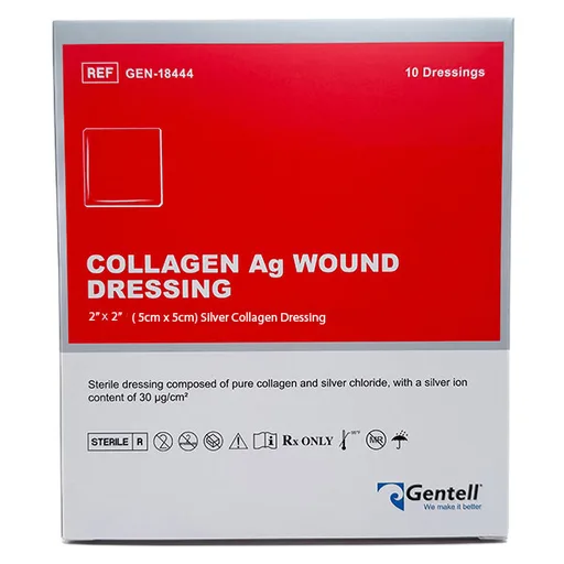 Gentell Collagen Ag Silver Wound Dressing, 2" x 2"