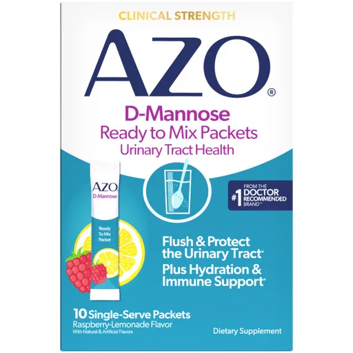 Azo D-Mannose Urinary Health Drink, Raspberry Lemonade, 10 Packets