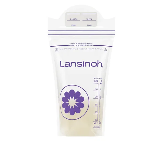 Lansinoh Breastmilk Storage Bags, Flat Pack, 120 ct