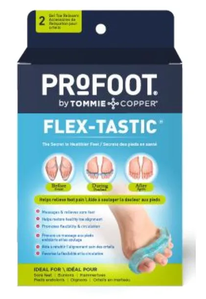 Profoot Care Flex-Tastic Gel Toe Relaxers, Pair