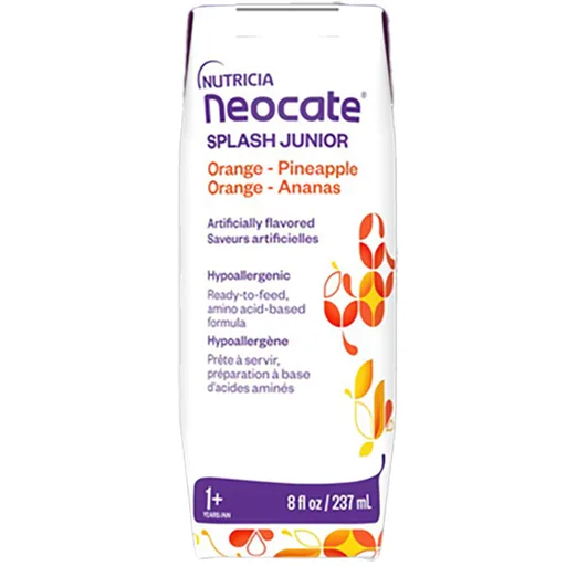 Nutricia Neocate® Splash Amino Acid Based Supplemental Formula, Orange-Pineapple Flavour, 8 oz